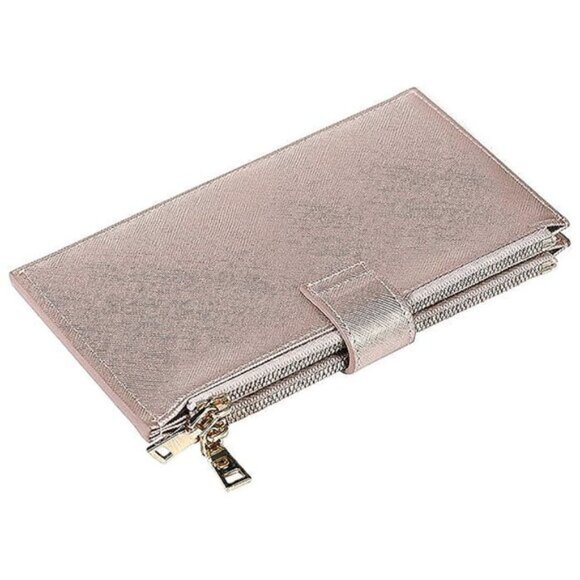 RFID Wallet Women Bifold Multi Card Wallet Case , Rose Gold - Picture 7 of 9